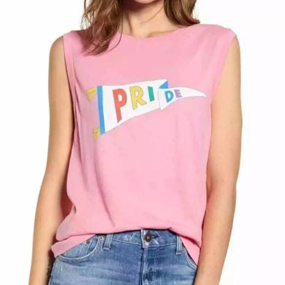 Wildfox Couture Pride Flag Muscle Tank NWT - Picture 3 of 4